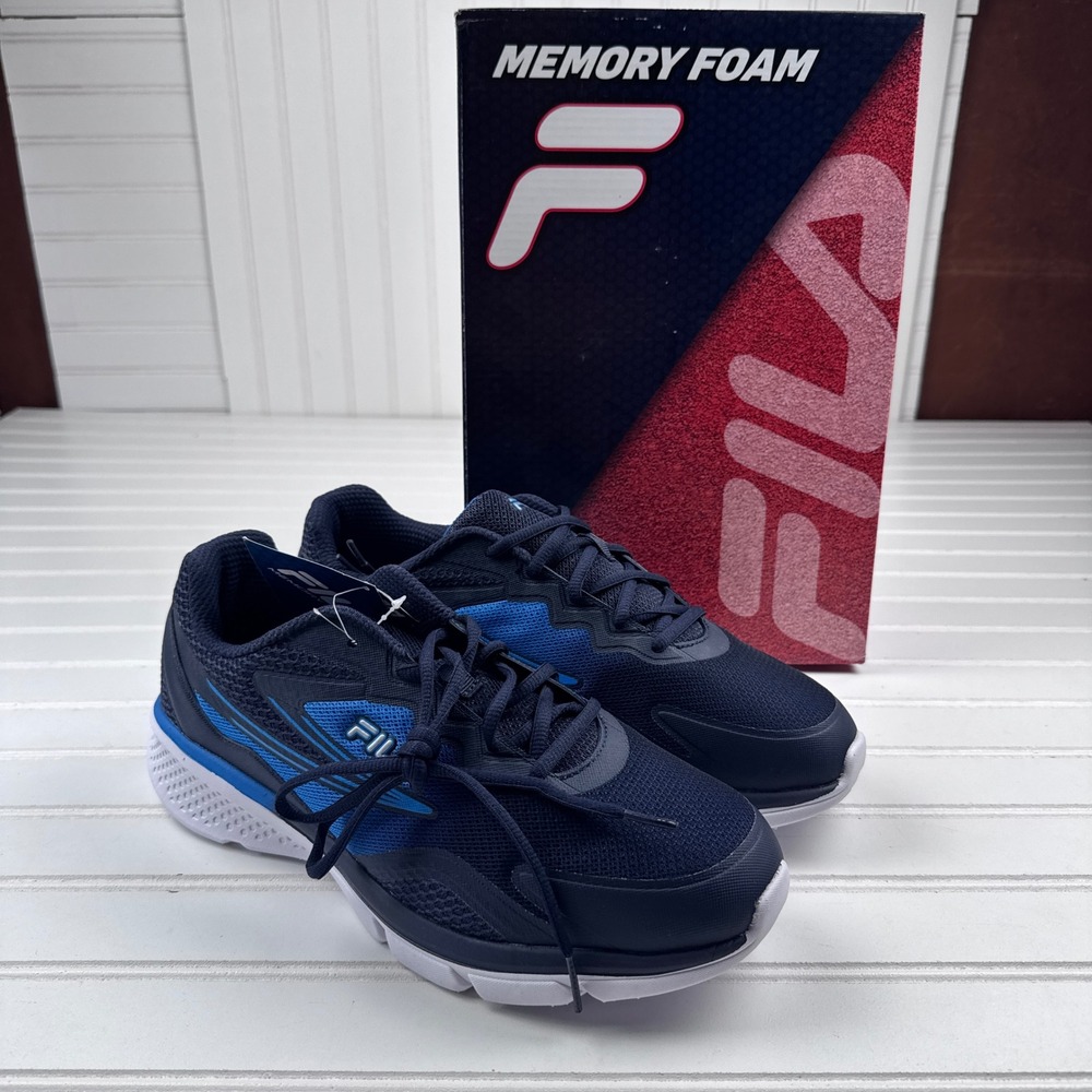 NEW FILA Men's 11 Memory Primeforce 9 Blue Wide 4E w/ Box